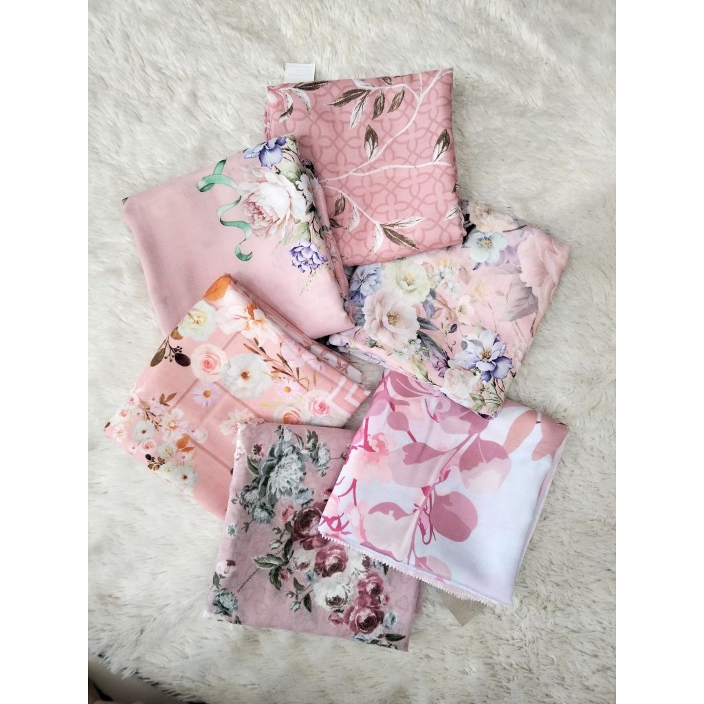 Sale hijab syar'i segiempat motif|hijab voal syar'i motif