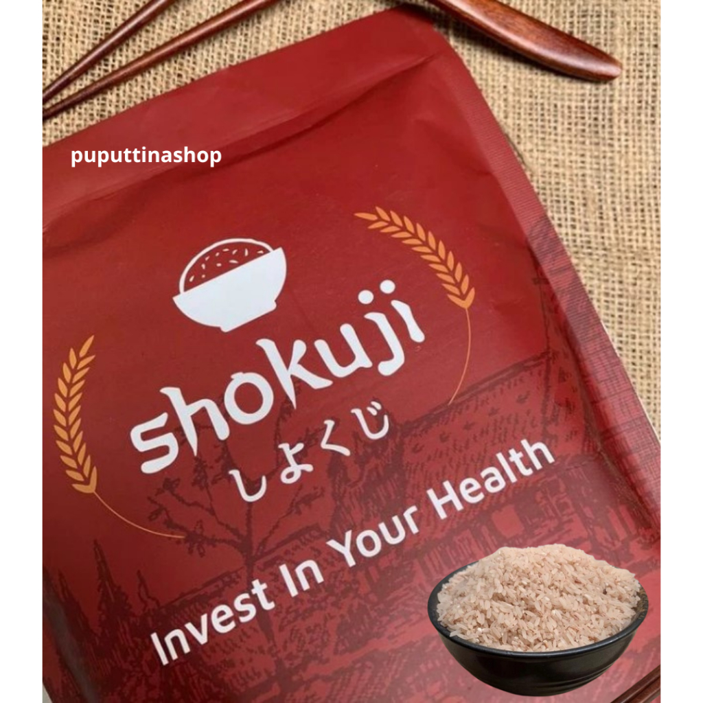 Shokuji Beras Merah Kemasan 2 KG / Beras Merah Premium / Beras Merah Diet / Beras Merah Sosoh / Bera