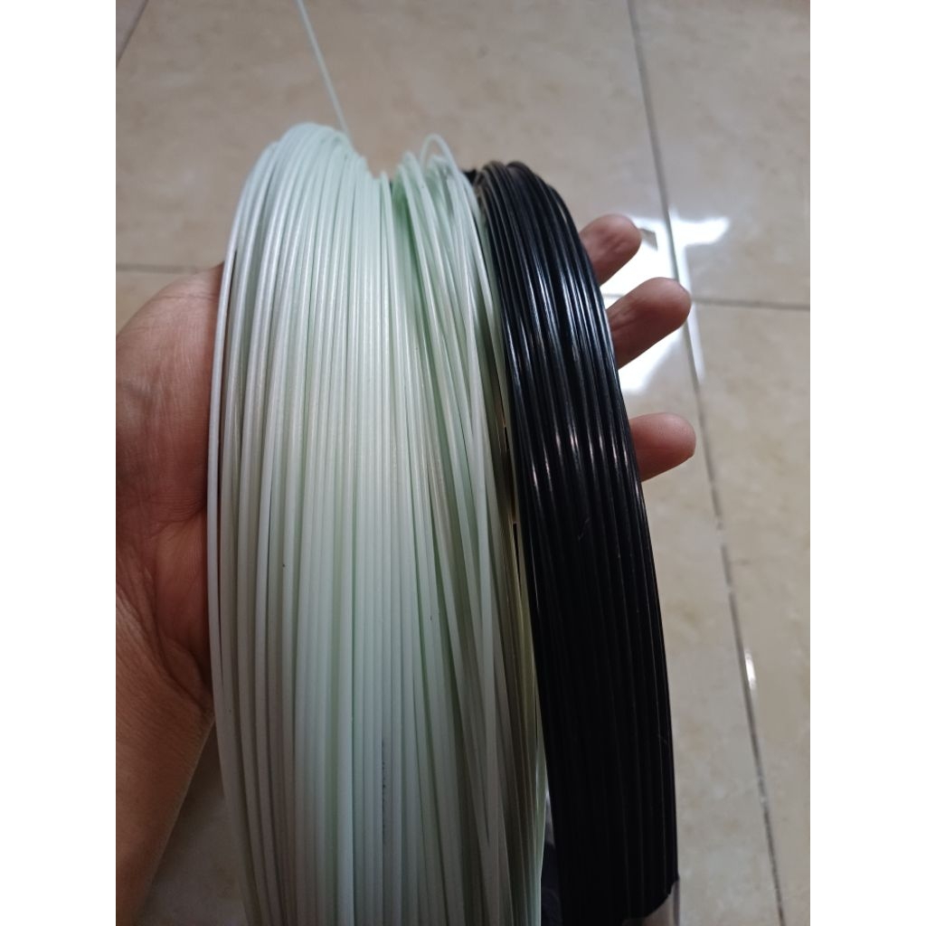 RUJI FIBER UKURAN 1.5MM PER METER ECER RUJI FIBER LAYANGAN RUJI FIBER SANGKAR BURUNG RUJI FIBER HITA