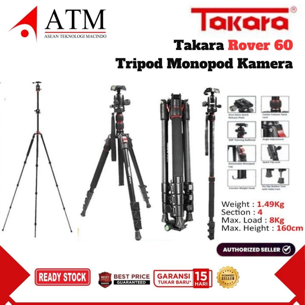 Takara Rover 66 Tripod Monopod Kamera Takara Rover 66 Garansi Resmi