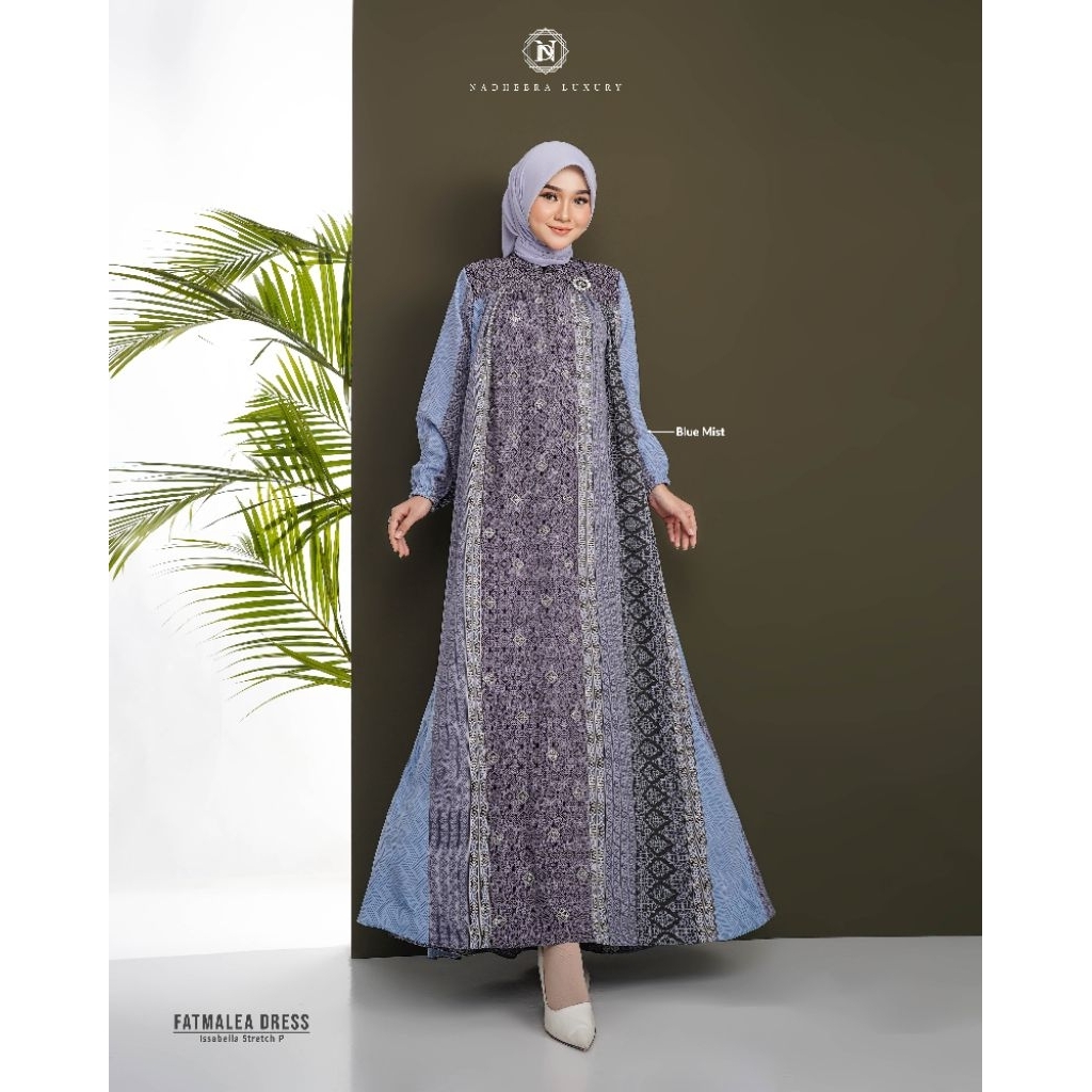 FATMALEA DRESS BY NADHEERA LUXURY √ Gamis motif √ Gamis nadheera √ Gamis premium