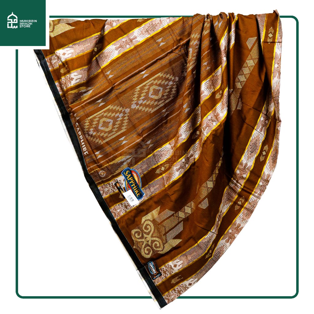 Sarung Premium Sapphire SGJ SGF Motif Songket Gunung Rayon Lembut & Stylish