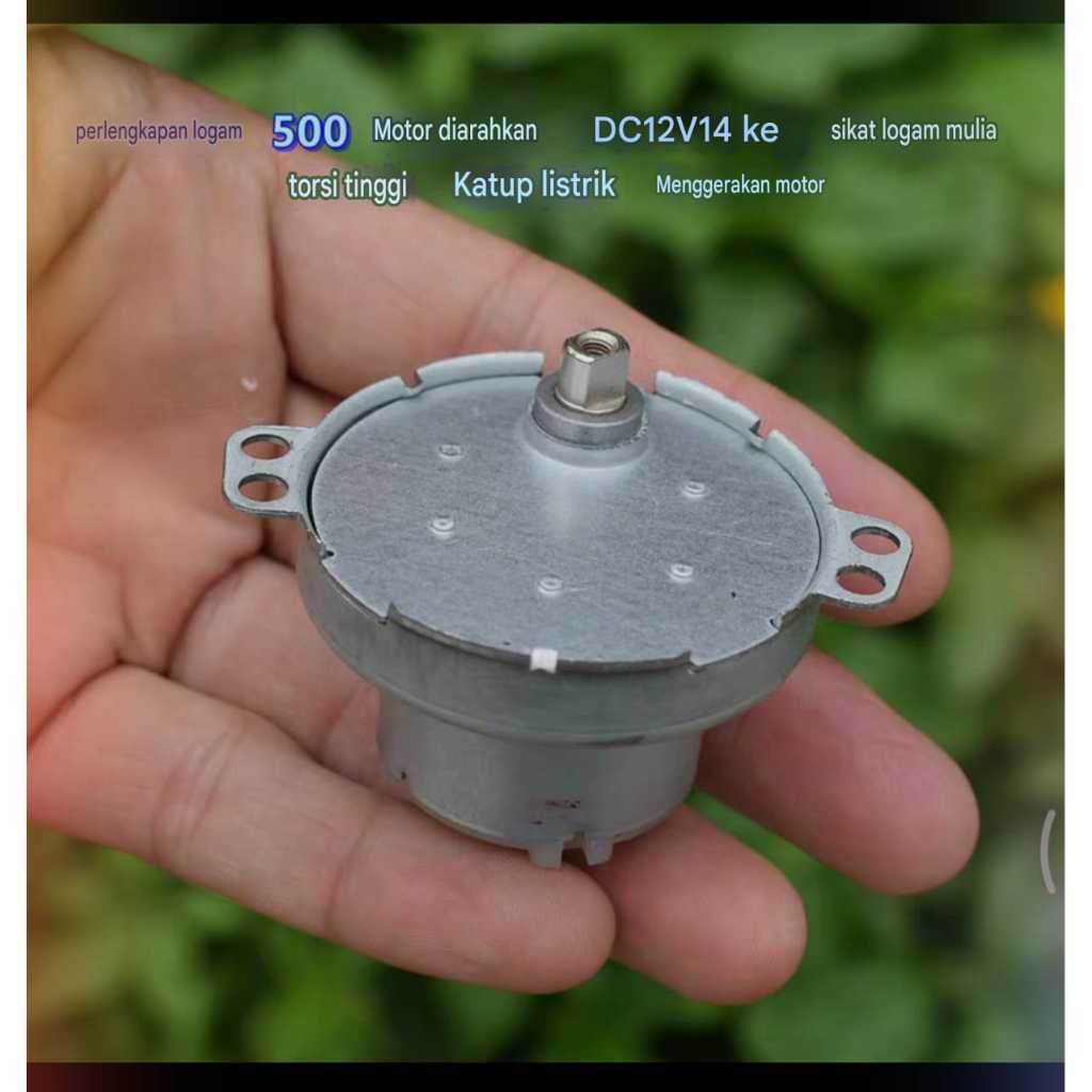 motor dc gearbox 50mm gear worm 12v dc torsi tinggi 14rpm