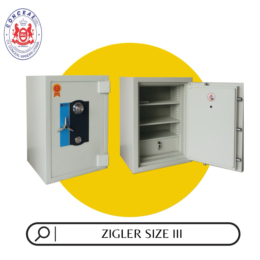 Brankas Zigler Size III - Brankas Uang - Brankas Emas - Brankas Dokumen - Brankas Arsip - Brankas Ta