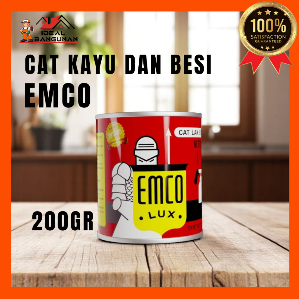 CAT EMCO LUX KEMASAN MINI ATAU 200GR / CAT KAYU ATAU BESI / CAT EMCO LUX TAHAN LAMA / REKOMENDASI CA