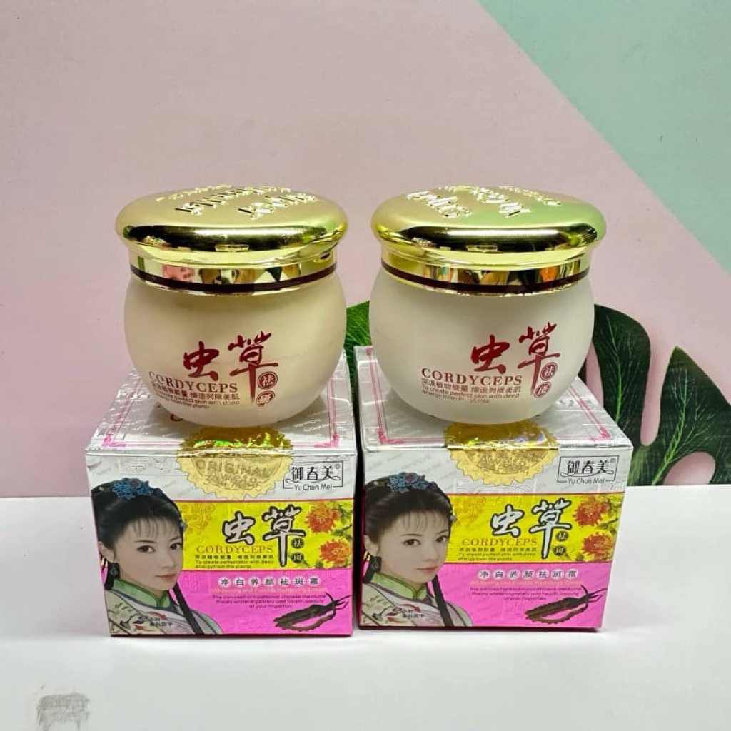 Cream Wajah Yu Chun Mei Cordyceps - Cream Cordyceps Tiongkok - Cordycep Yu Chun Mei Cream Original -