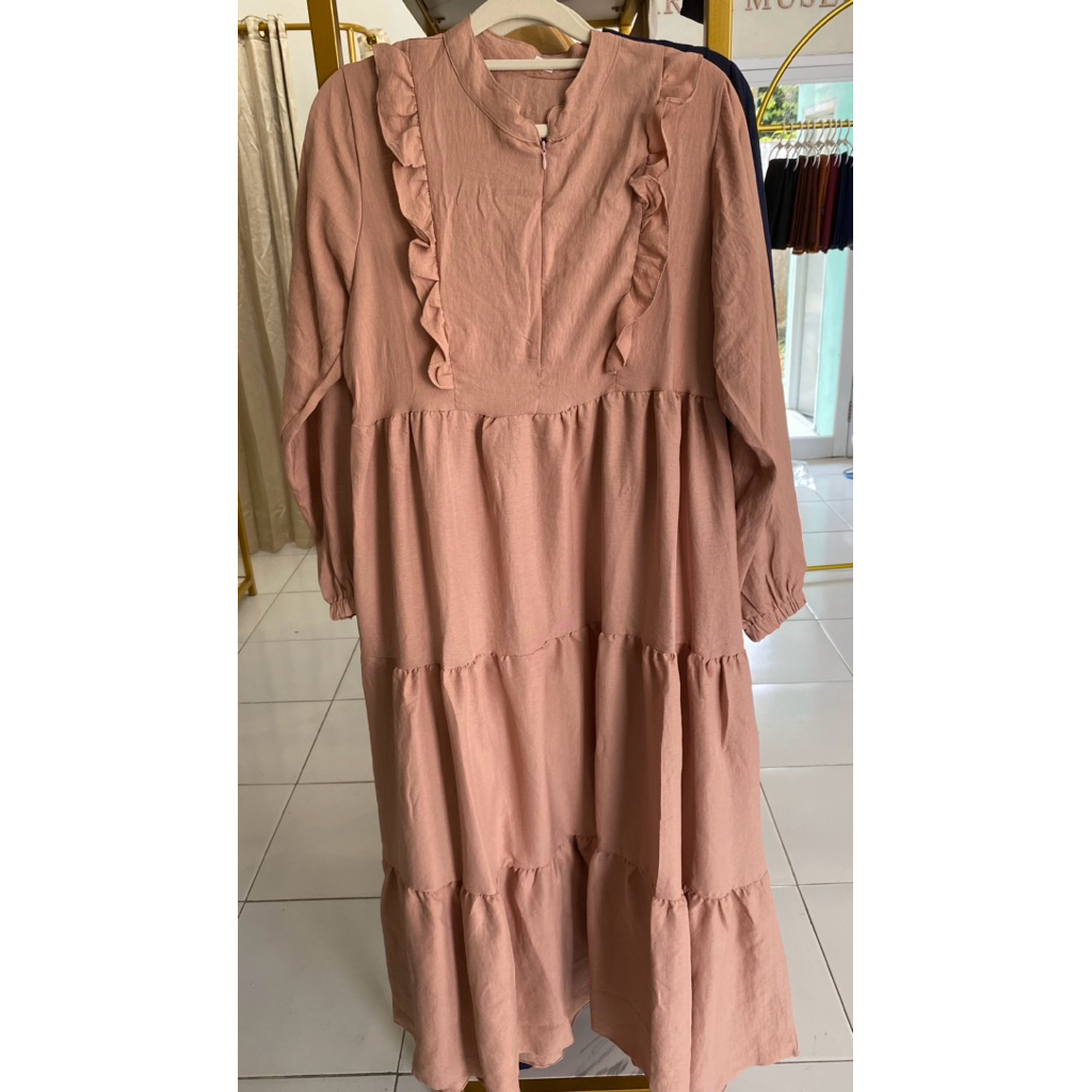 Warwa Gamis Remaja Muslimah Casual Bahan Adem