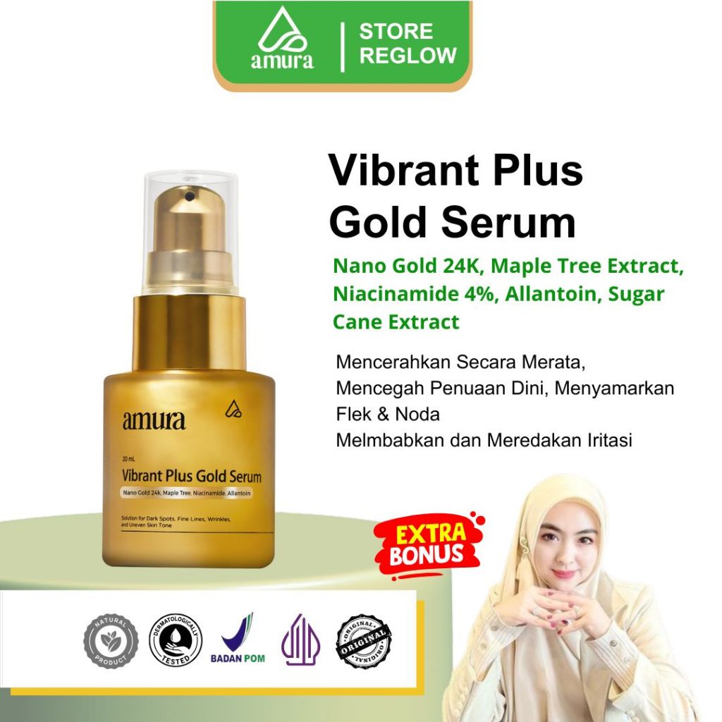 Amura Gold Serum - Hilangkan Melasma & Flek Hitam