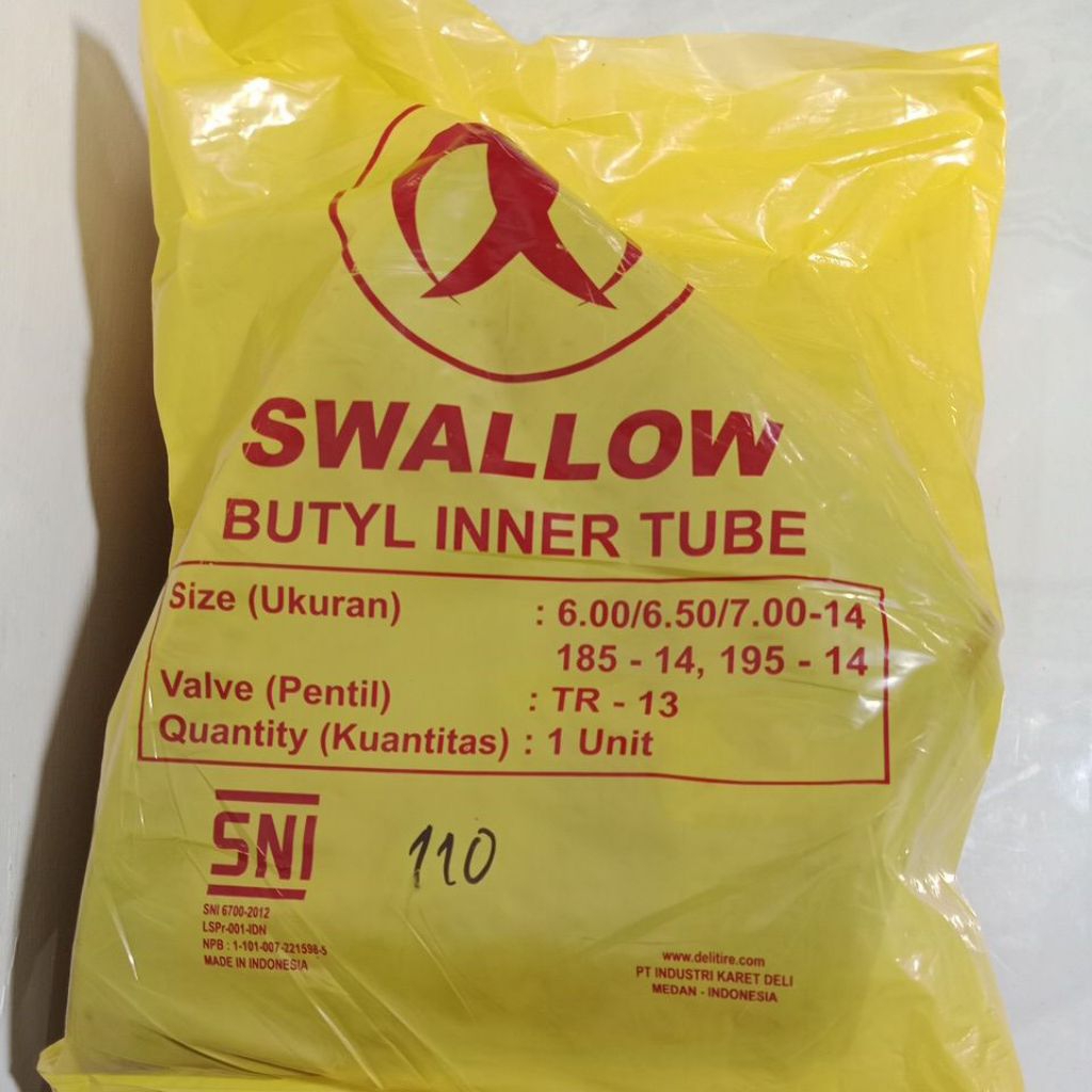 BAN DALAM MOBIL 700 ring 14 | BUTYL INNER TUBE SWALLOW