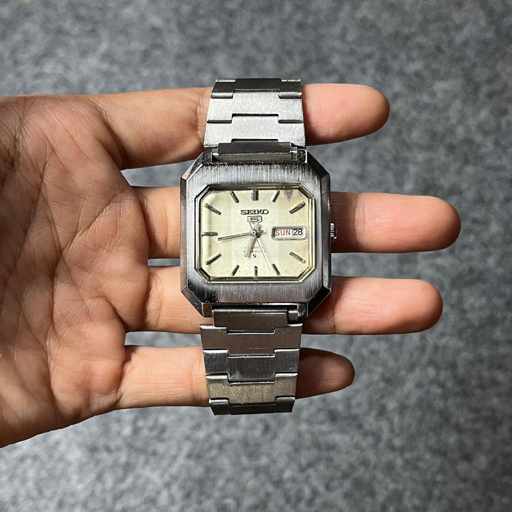 Jual jam tangan pria seiko 5 kotak vintage original