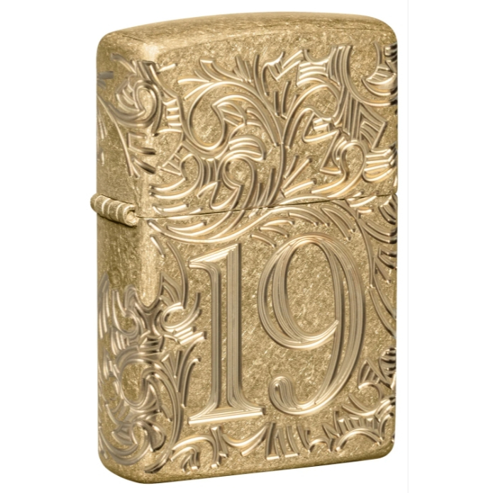 Zippo Original 46776 1932 Filigree Armor Tumbled Brass