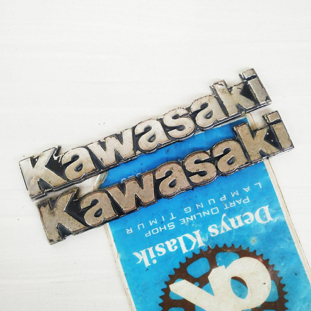 logo emblem kawasaki zx 130 zx130 original second