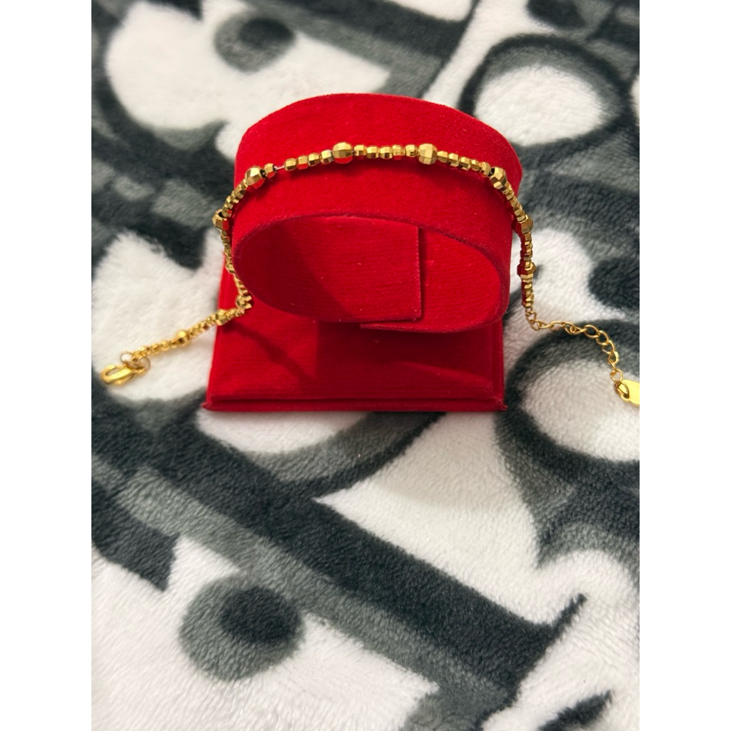 Gelang tembaga lapis emas kuning