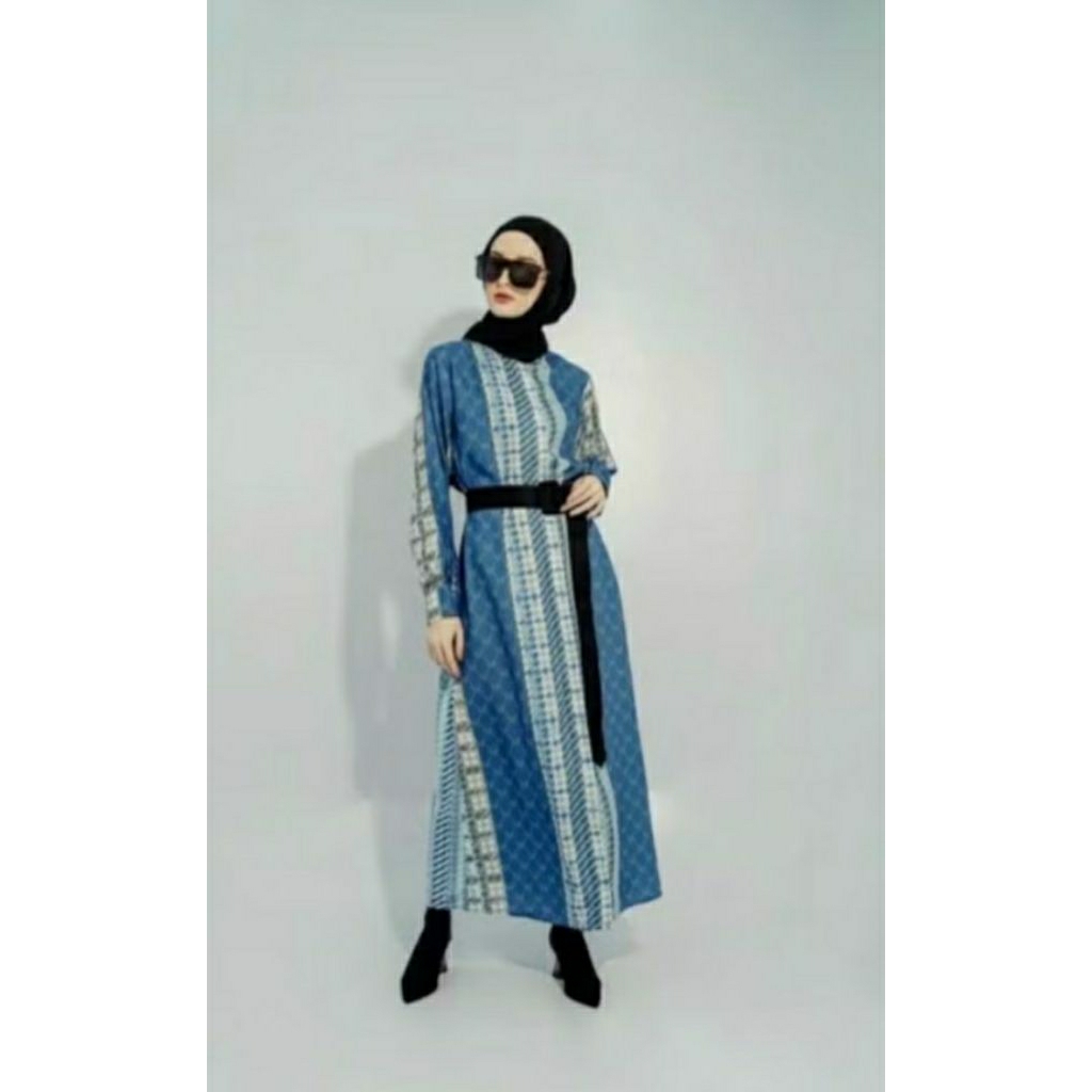 preloved dress vz vivi zubedi blue