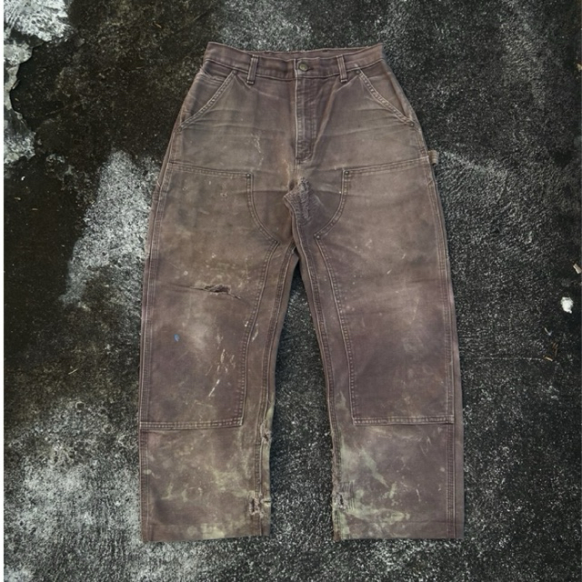 VTG CARHARTT CARPENTER DOUBLE KNEE PANT DARK BROWN