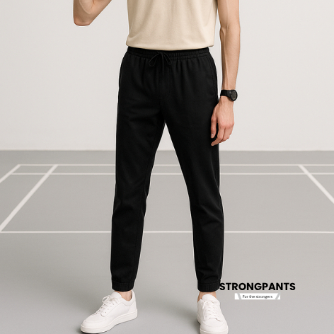 STRONG PANTS Celana Jogger Pria Trendy Korean Style Ukuran Jumbo Celana Olahraga Bulu Tangkis