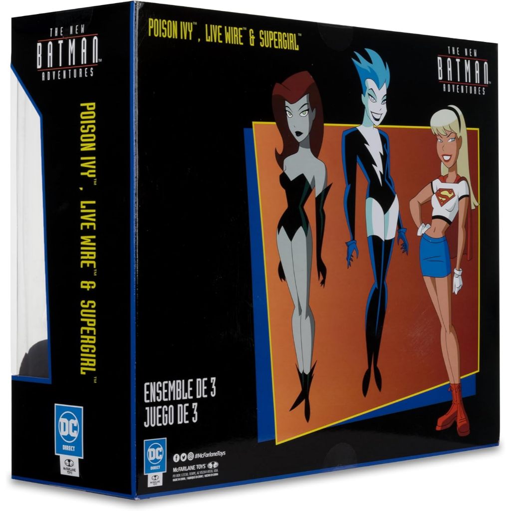 Mcfarlane Toys The New Batman Adventures Poison Ivy Live Wire Supergirl