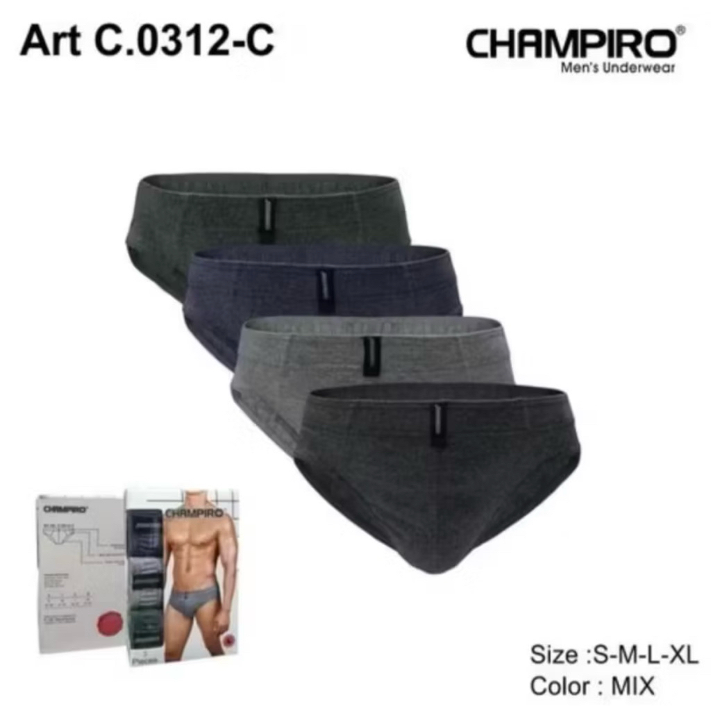 CD Pria Champiro C. 0312-C / champiro C. 0312-B / CD Champiro BiG SIZE / 1 box isi 3pcs