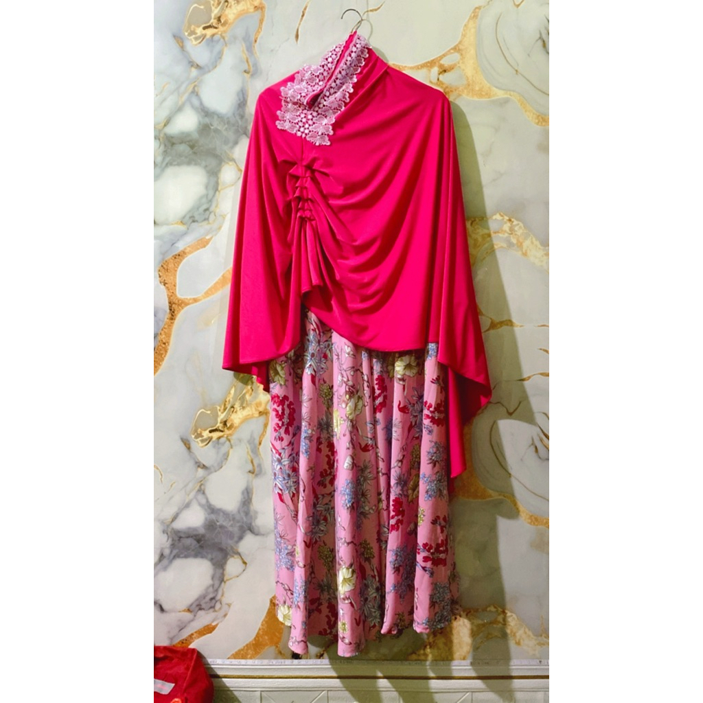 Gamis Set Syar’i Mewah Motif