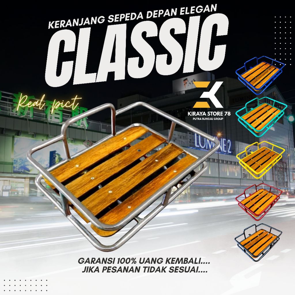 KERANJANG DEPAN SEPEDA ORIGINAL UNIVERSAL PNP MTB MINION FIXIE MINIVELO 27.5 20 INCHIE INCHI SEPEDA 