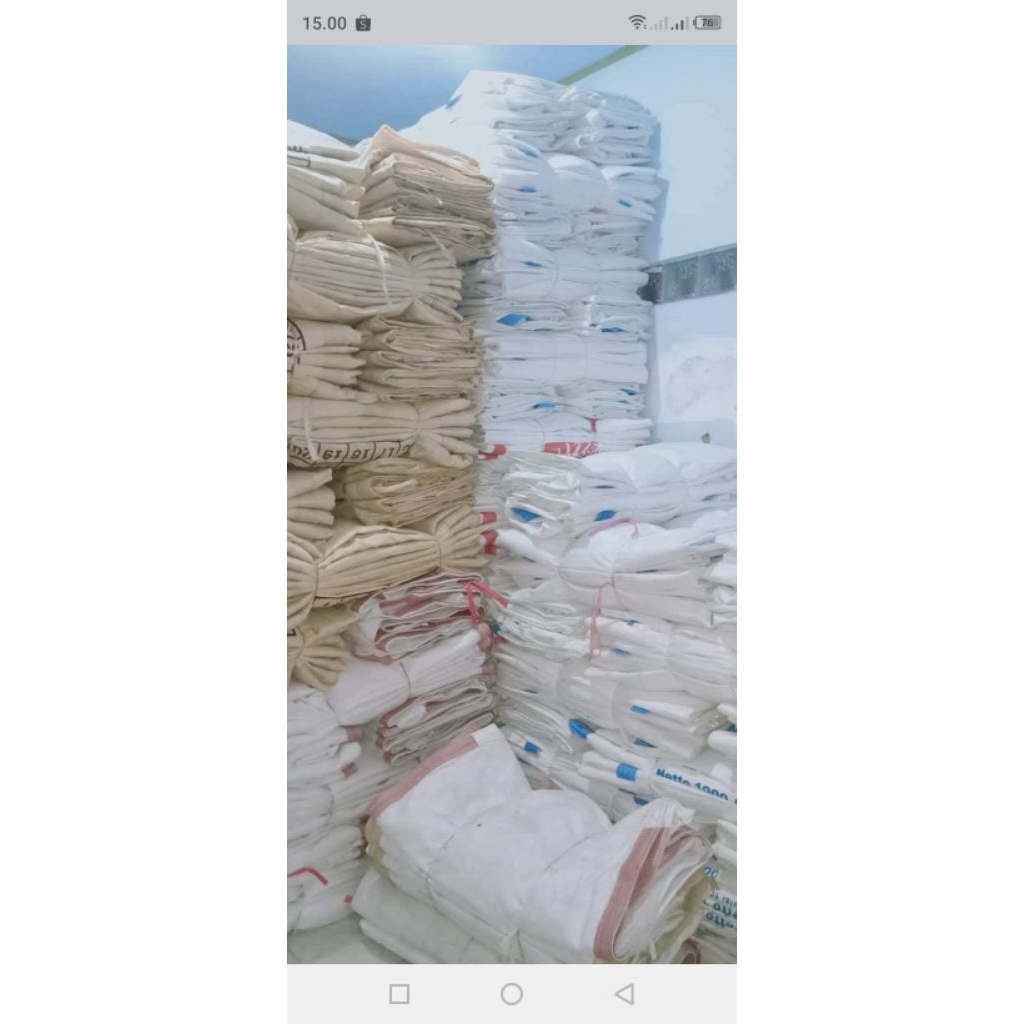 Karung jumbo bag bekas industri