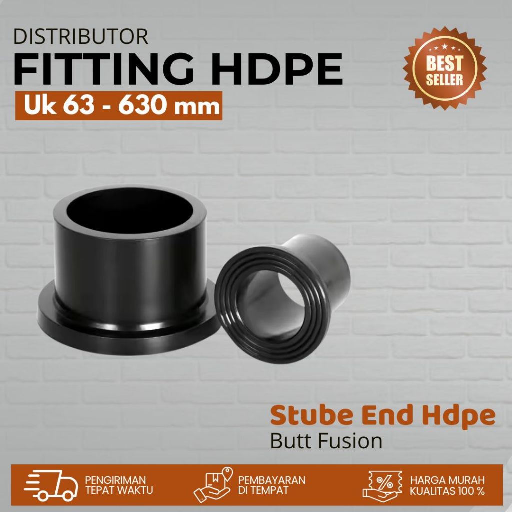 Stub End Hdpe Ukuran 6 Inch 160 mm PN 16 | Stub End Fitting Sambung Pipa  | Distributor Hdpe