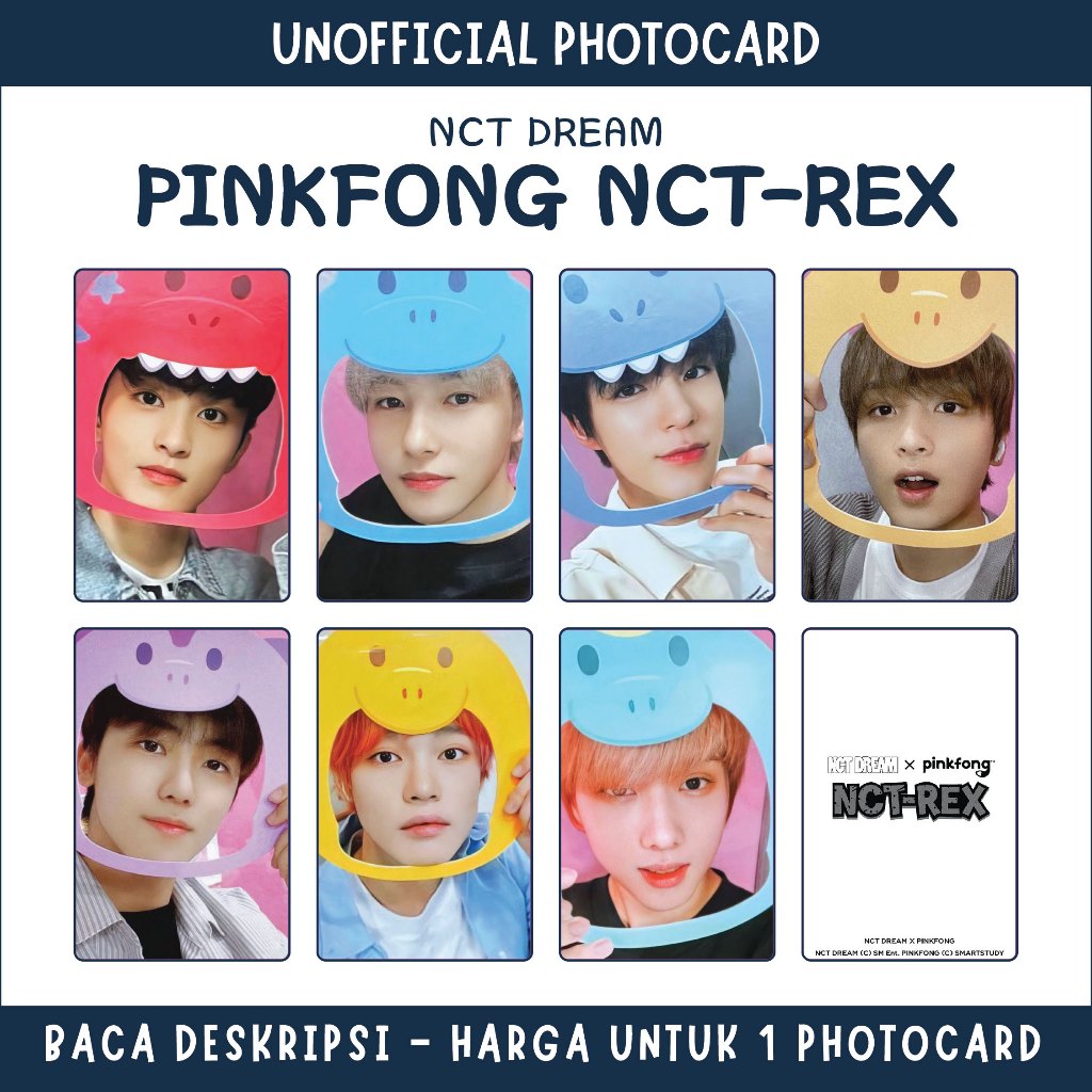 [UNOFFICIAL PHOTOCARD] NCT DREAM X PINKFONG - NCT-REX