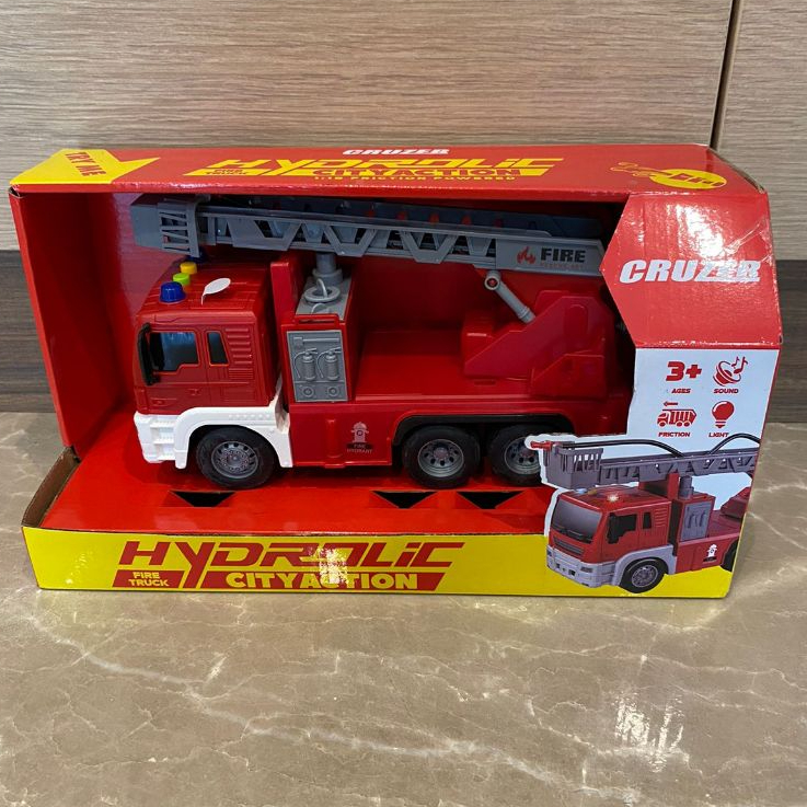 Cruzer Gydrolic Fire Truck City Action Mainan Truk Pemadam Kebakaran