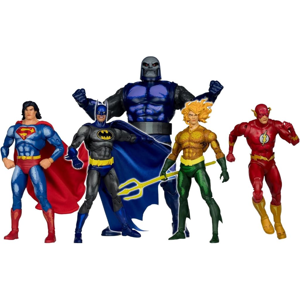 McFarlane Toys DC Multiverse Justice League Task Force Build-A Superman Actionfiguren-Bundle The Fla