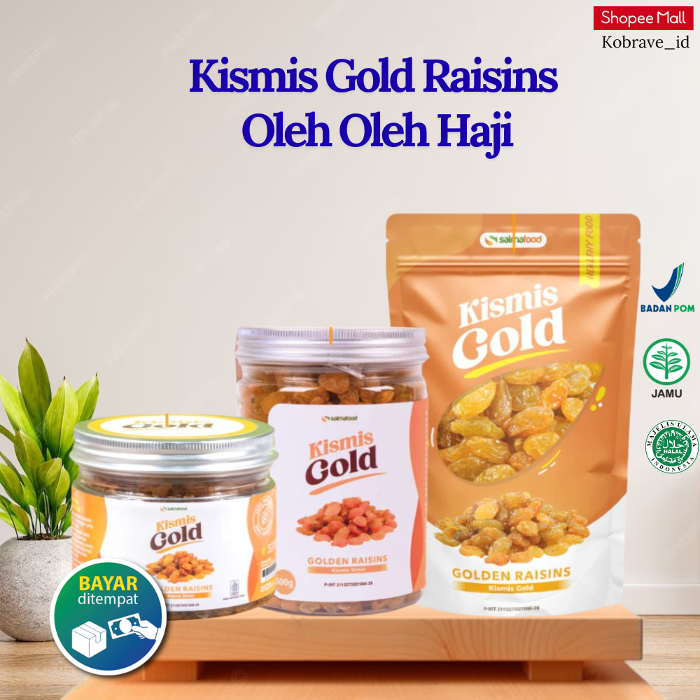 Kismis Arab 1kg Premium Kismis Golden Raisins 1kg Cemilan Sehat By Salmafood