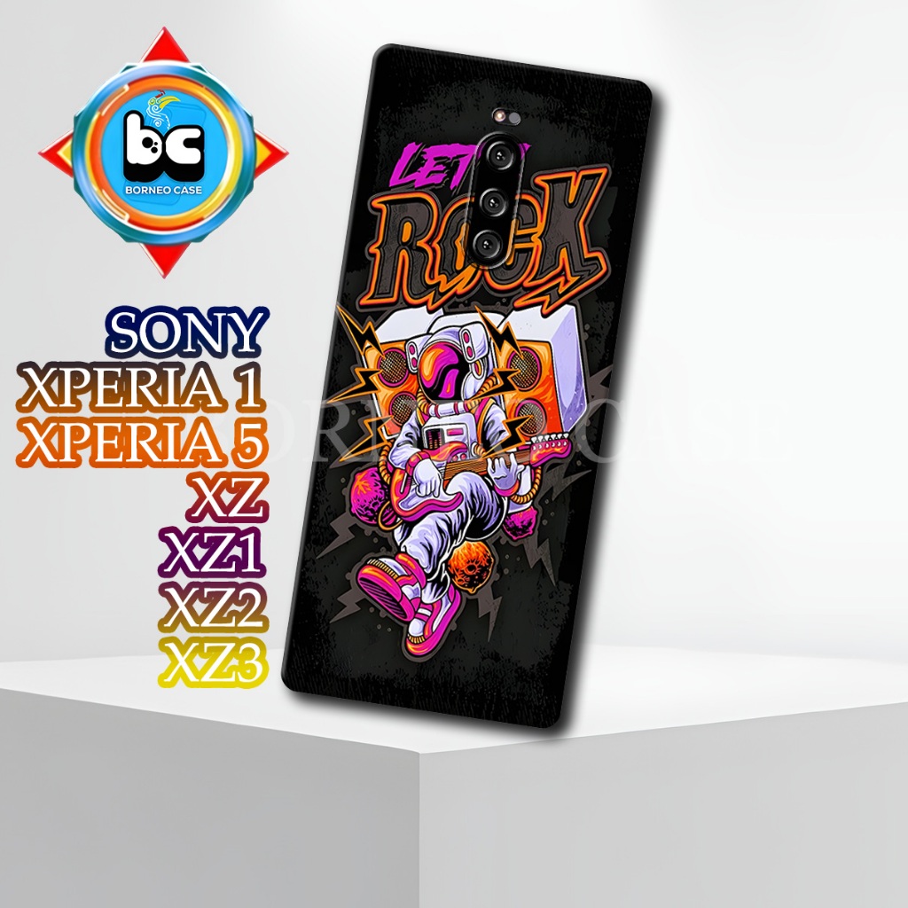 BC22/Casing HP Sony xperia 1/ Xperia 5/ XZ/ XZ1/ XZ2/ XZ3 Terbaru- Motif Astronot | Desain Stylish d