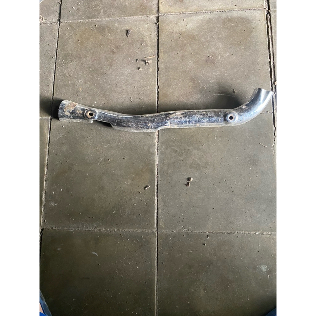 cover tutup pelindung tameng leher knalpot supra x lama old original copotan