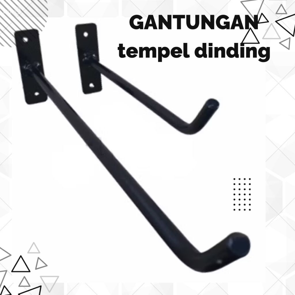 Gantungan Hook Capstok Baju Dinding Besi Tempel Serbaguna