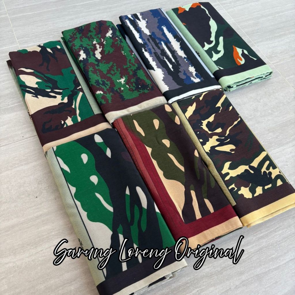 Sarung Loreng Original Samarinda/Sarung TNI/ABRI/BANSER/Loreng Kopasus
