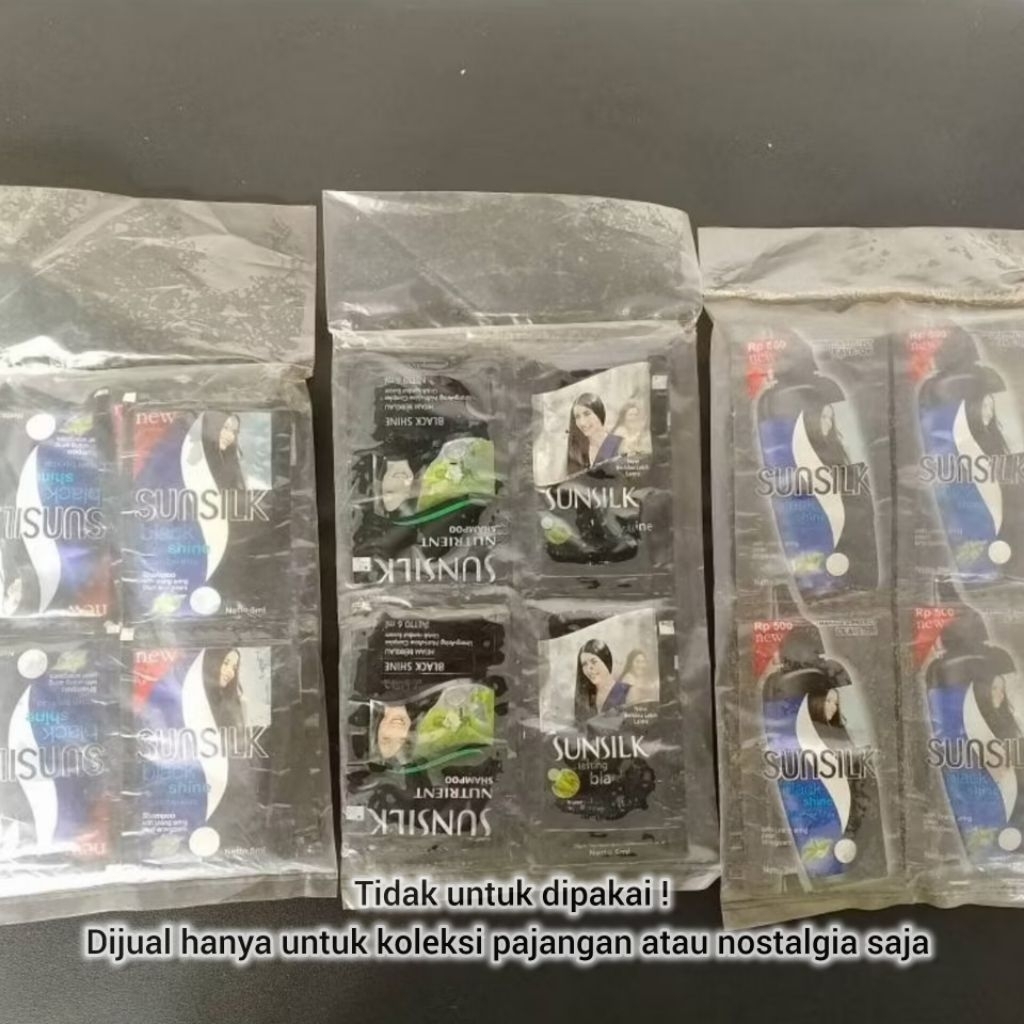 [TIDAK UNTUK DIPAKAI] 12 SACHET SHAMPOO SUNSILK JADUL ORIGINAL KOLEKSI PRODUK JADUL