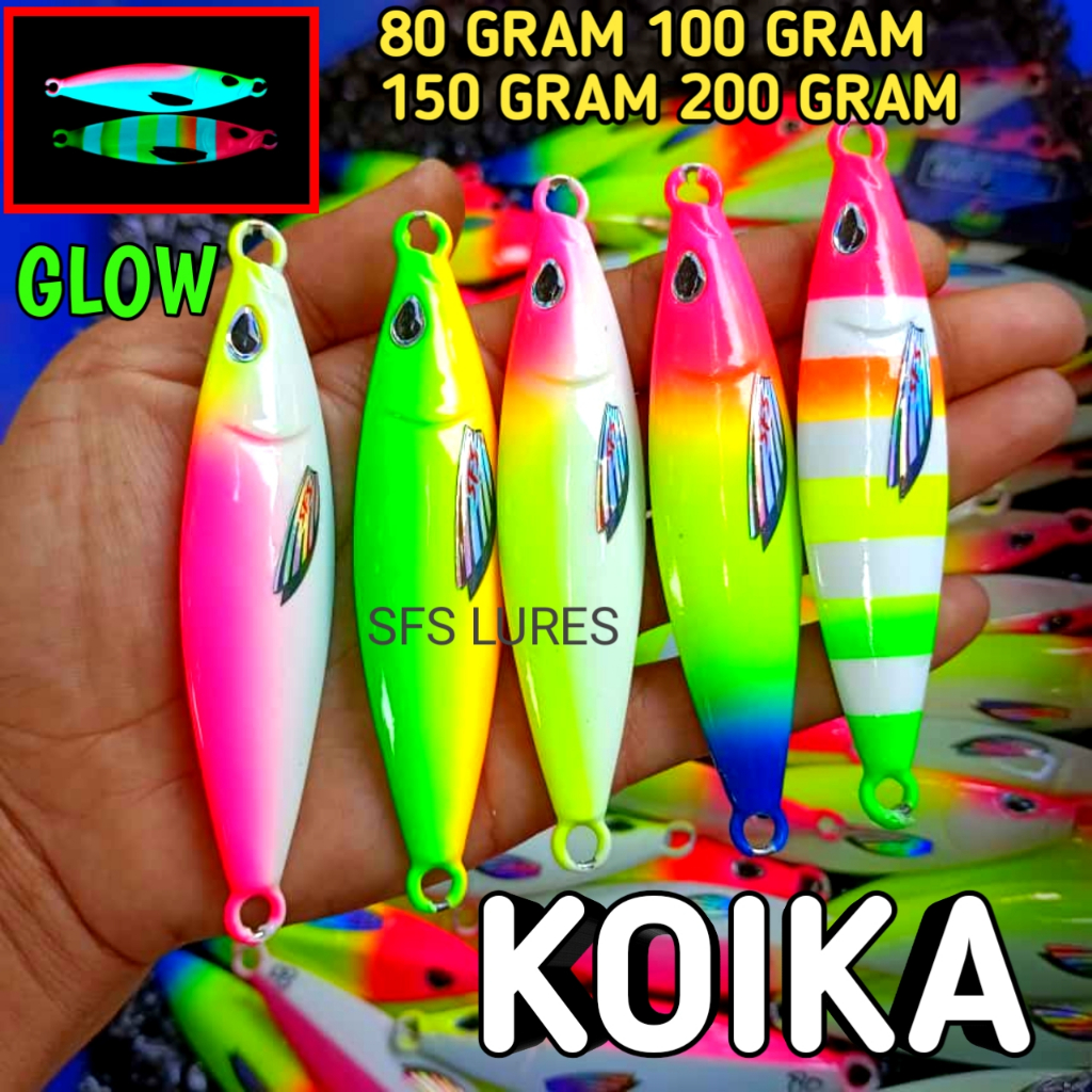 Metal jig 100gram 80gram FUL GID metal jig 100gram metal jig 80gram metal jig koika full gid micro j
