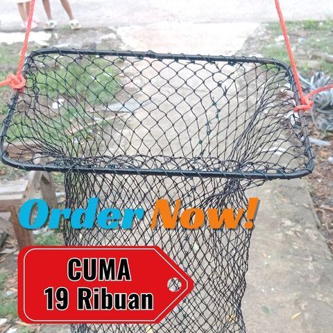 Koja Korang Tempat Wadah Ikan Bahan Tali Tambang Ukuran 2, Korang Koja Ikan 1 Meter Di Jamin Awet Da