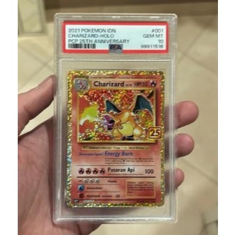 PSA 10 Pokemon TCG Charizard 25th Indo