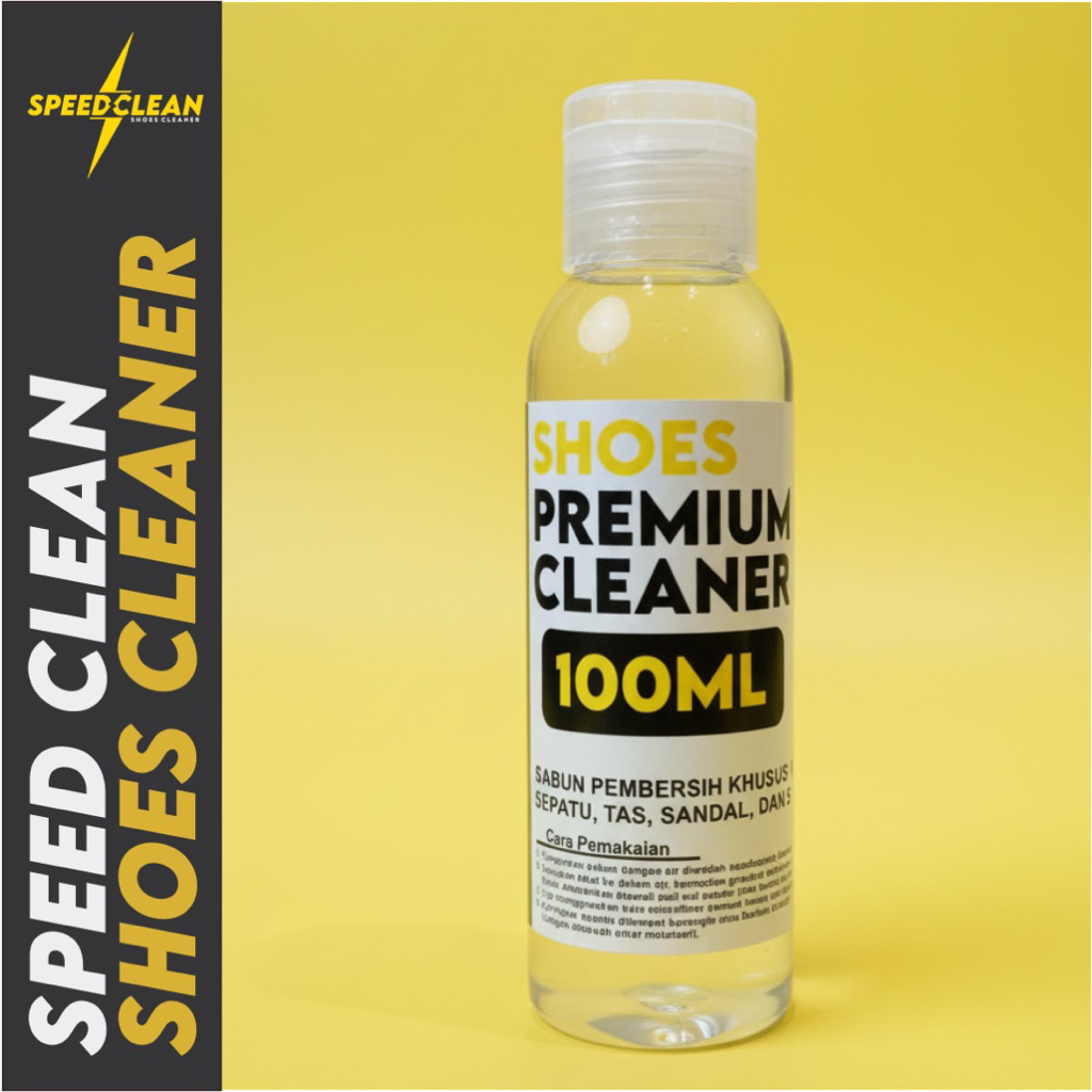 Cleaner Sepatu 100ml Konsentrat 90%, Speed Clean Premium Shoes Cleaner, Pembersih Sepatu Super Ampuh
