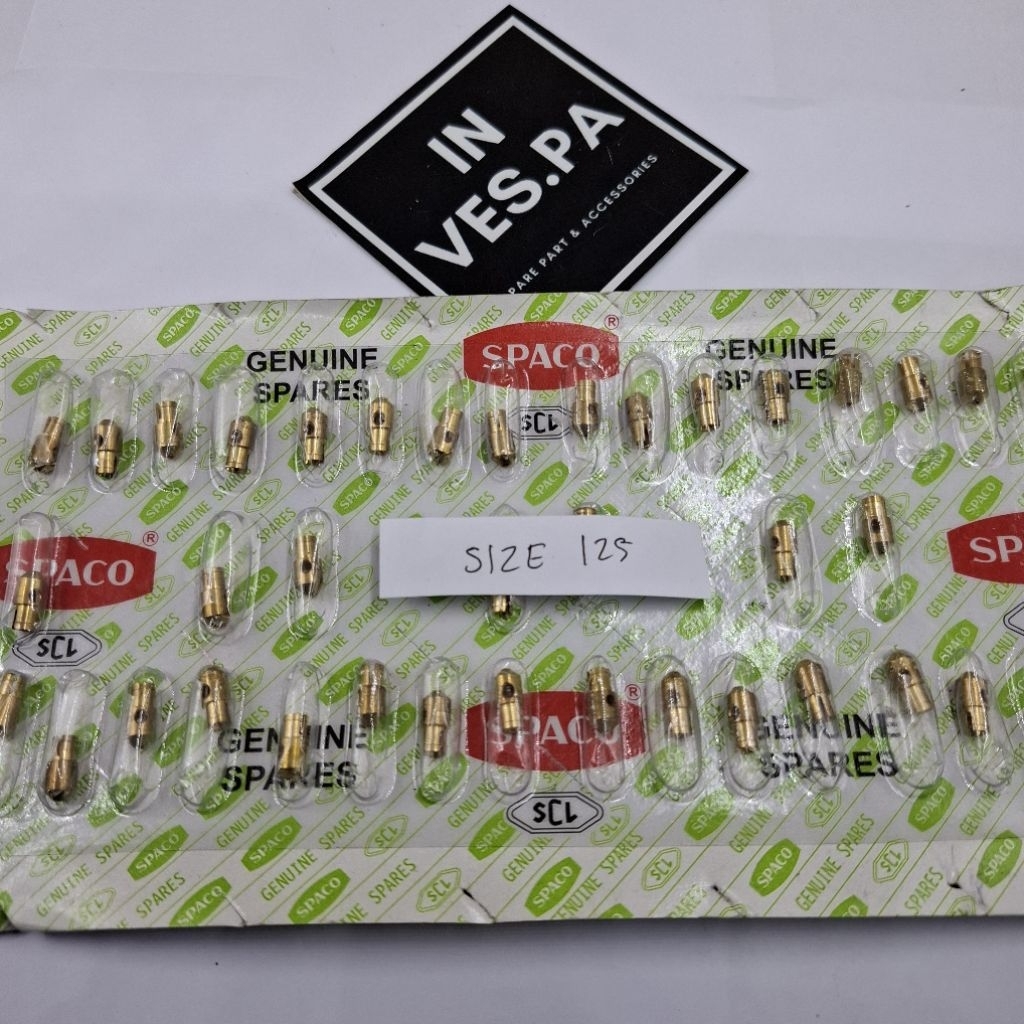spuyer main jet no 125 spaco nos karburator vespa