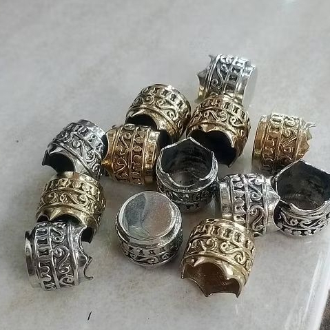 Ornamen ring  besi alpaka gelang ukir model 01