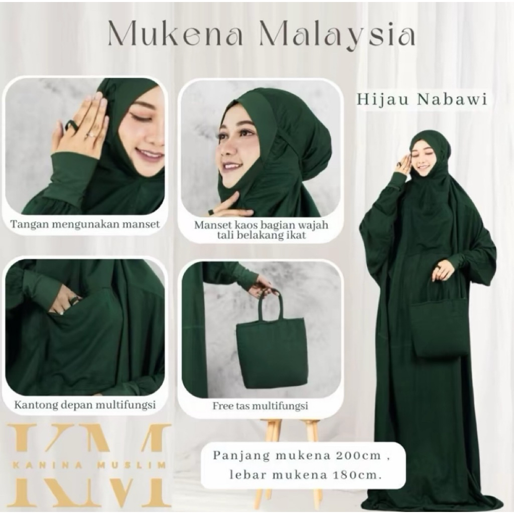 mukena baru/mukena manset dewasa/mukena terompah potongan/mukena terompah pasmina
