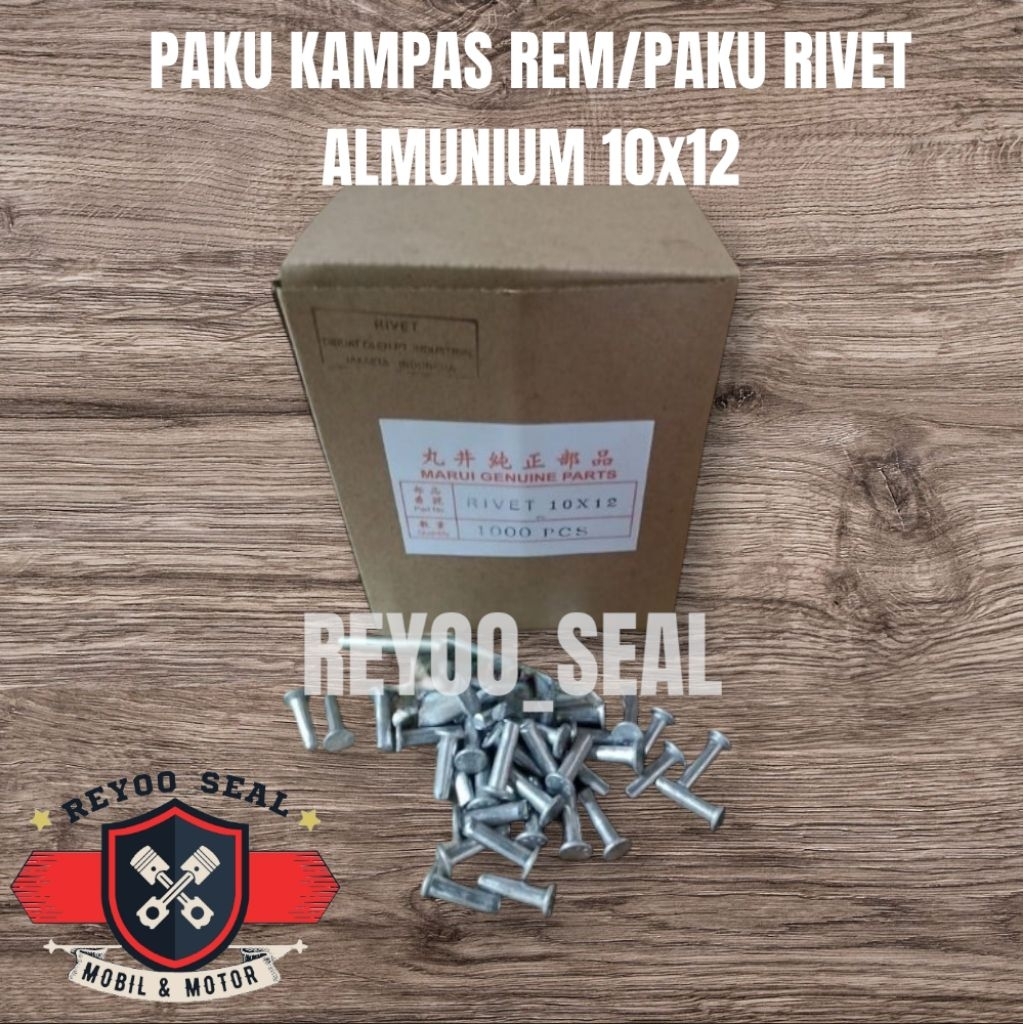 PAKU KAMPAS REM/PAKU RIVET ALMUNIUM 10X12