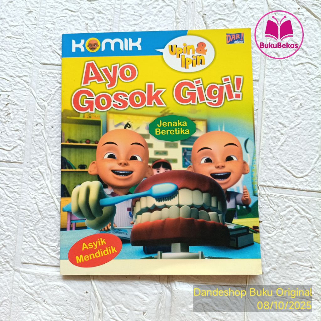 Komik Upin & Ipin Ayo Gosok Gigi Jenaka Beretika - Buku Cerita Anak