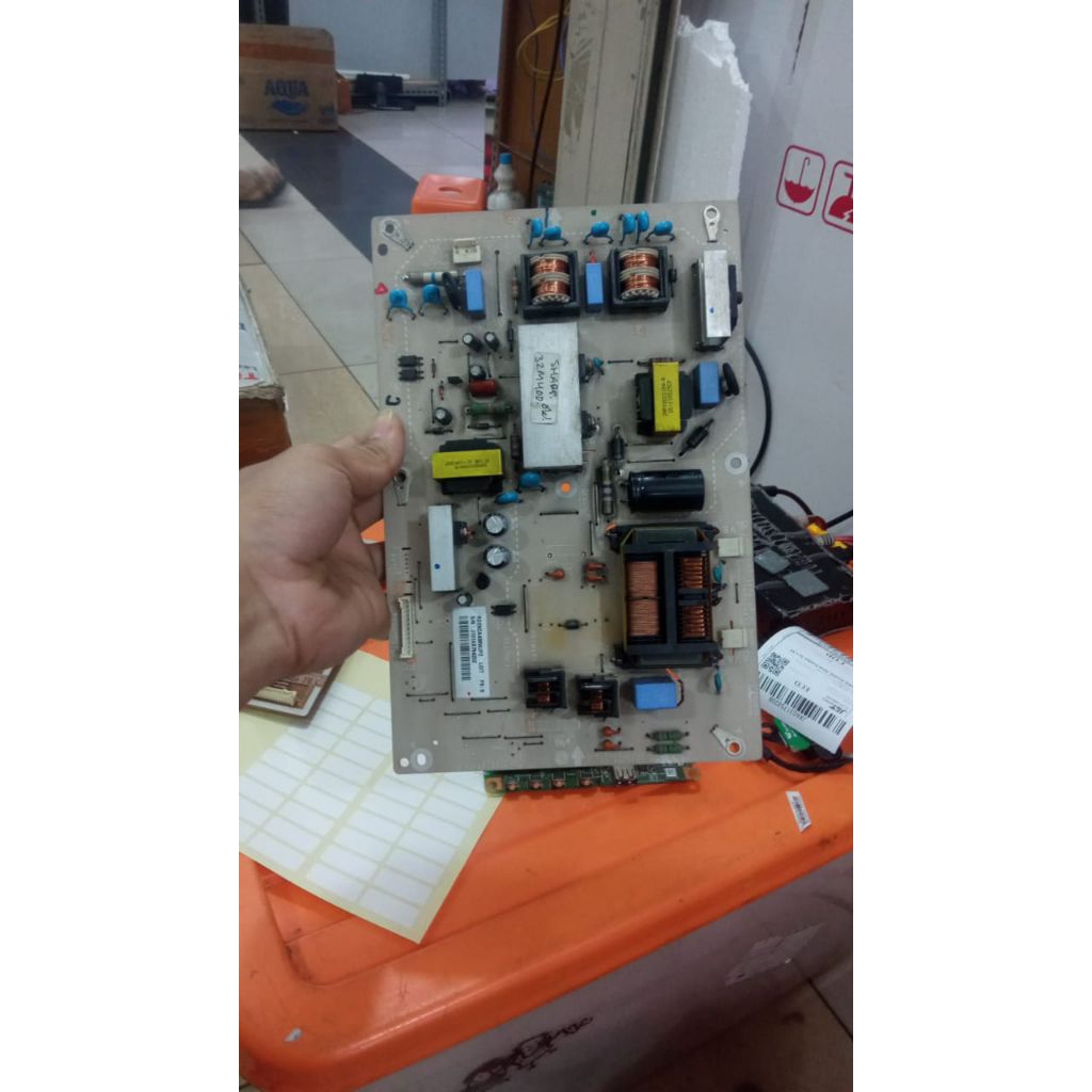 SHARP LC-32M407I MESIN TV LCD POWER SUPPLY REGULATOR PSU POWER TV