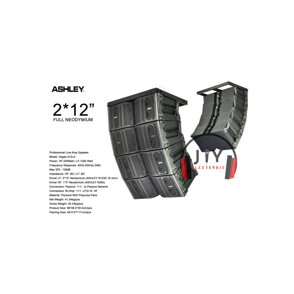 Speaker Line Array 12 inch Ashley Vegas-212LA Vegas 212 LA Vegas212LA Original