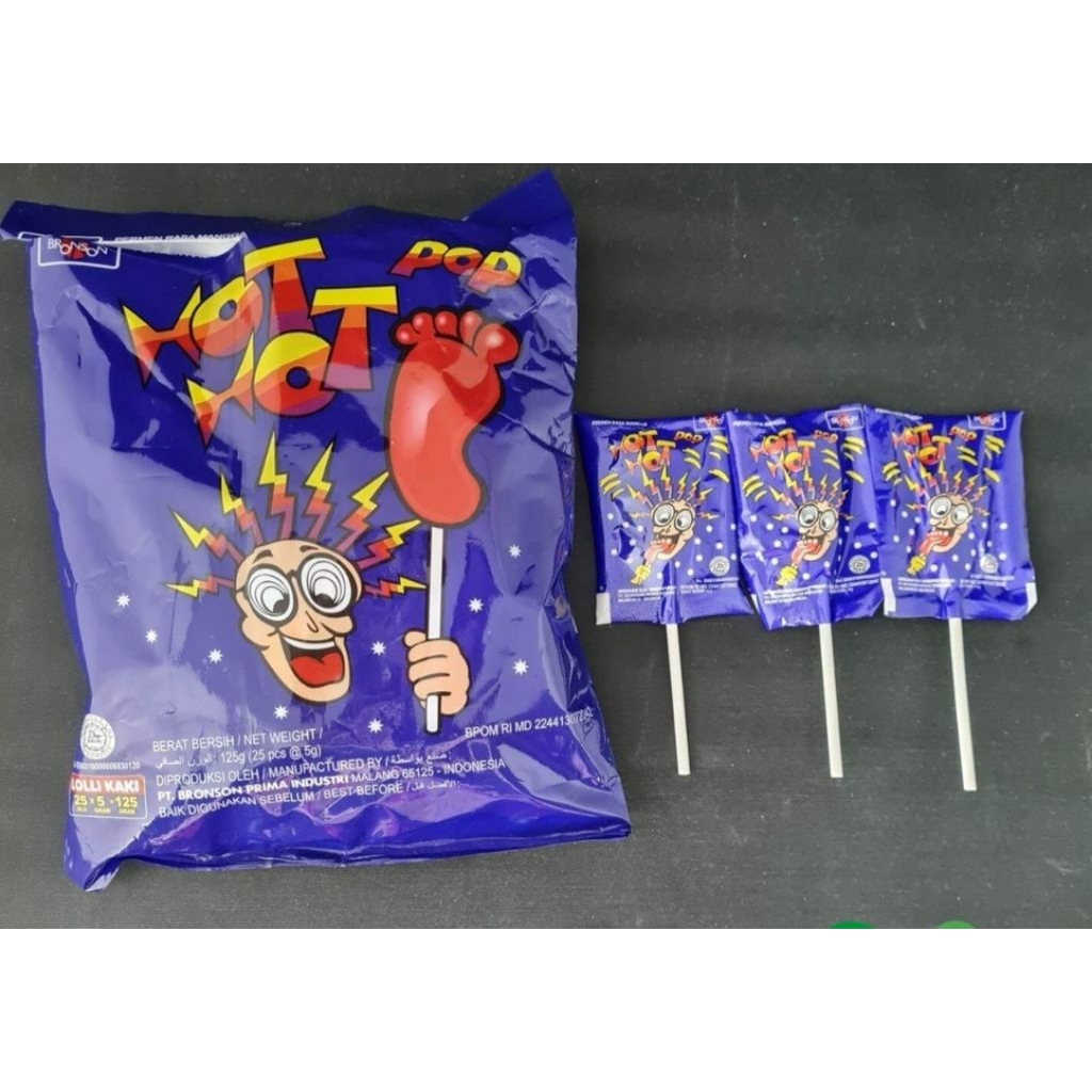 Hot pop permen kaki 1pak isi 25pcs