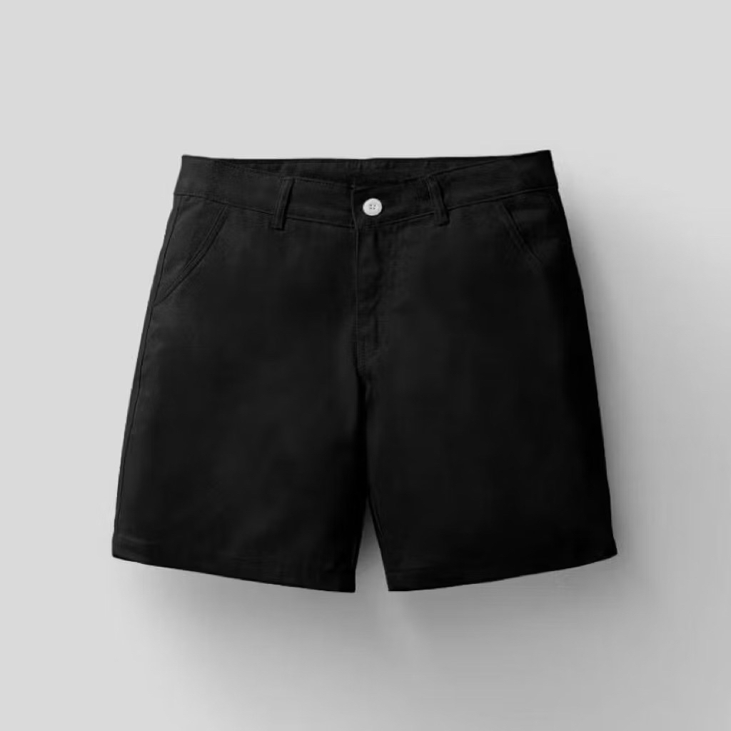 Celena Chino Pendek Pria Premium Pants Katun Warna Hitam