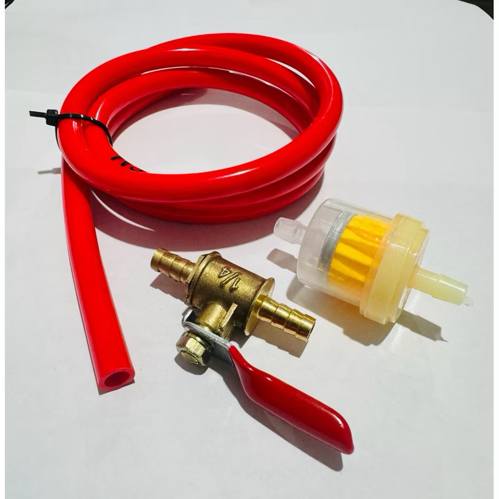 SELANG BENSIN MOTOR - 90-100CM SET MAGNET FILTER BENSIN+KUNINGAN KRAN BENSIN