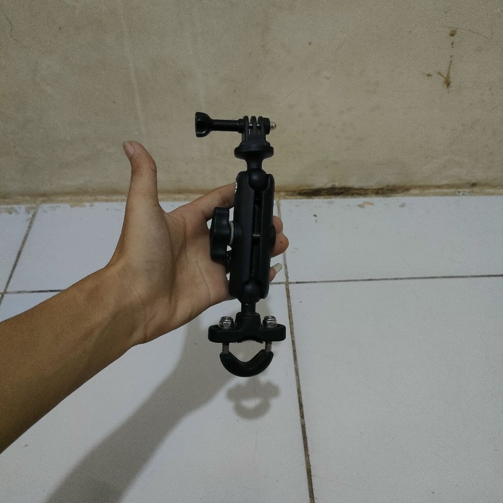 Bracket Motowolf GoPro Action Cam Insta 360 Stang Spion Bekas/Second